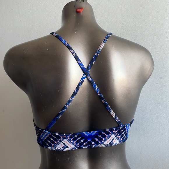 Hurley Swim Top Large Blue - Picture 3 of 5